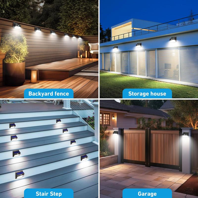 Fence Light Bright Solar Outdoor Lights Motion Sensor, Auto On/Off, Dusk Till Dawn,138 LED Solar Security Lights with 3 Lighting Modes Wireless Wall Lights Waterproof, Energy-Efficient for Garden Fence Yard Deck Shed Pathway Porch Garage Patio Gazebo